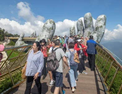 Golden Bridge Ba Na Hills Danang Vietnam tour
